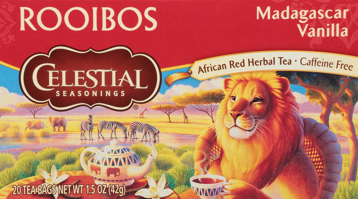 slide 2 of 11, Celestial Seasonings Tea Bags Caffeine Free Madagascar Vanilla Roiibos Tea - 20 ct, 20 ct