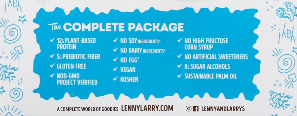 slide 4 of 9, Lenny & Larry's Cookie-Fied Gluten Free Chocolate Almond Sea Salt Bars 9 - 1.59 oz Bars, 14.31 oz