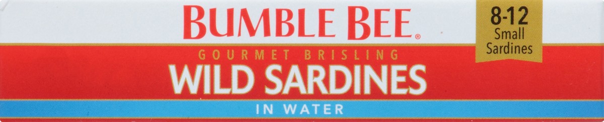 slide 7 of 11, Bumble Bee Gourmet Brisling Wild Sardines in Water 3.75 oz. Box, 3.75 oz