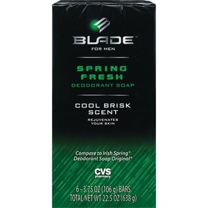 slide 1 of 1, CVS Pharmacy Blade Spring Fresh Deodorant Soap Cool Brisk Scent, 22.5 oz
