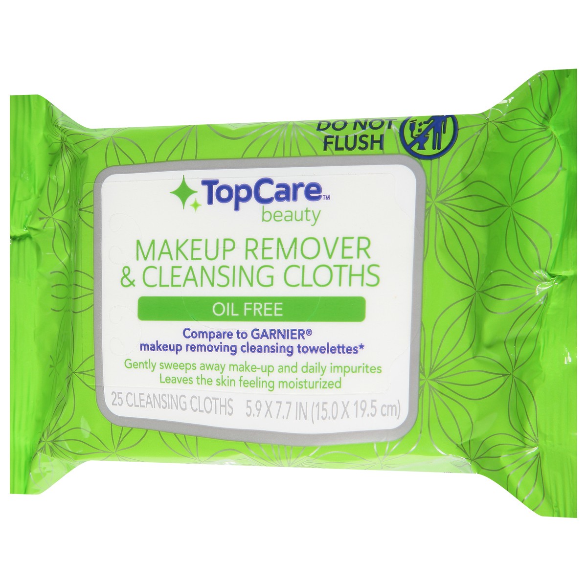 slide 4 of 9, TopCare Beauty Oil Free Makeup Remover & Cleansing Cloths 25 ea, 25 ct