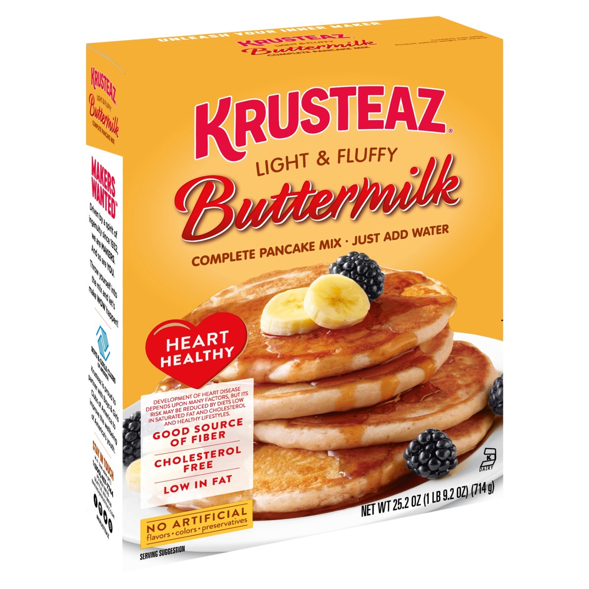 slide 2 of 9, Krusteaz Pancake Mix, 25.2 oz