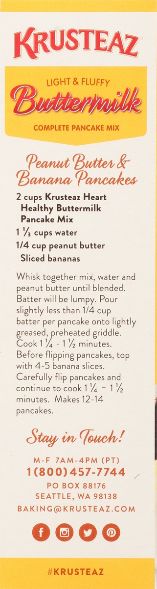 slide 7 of 11, Krusteaz Heart Healthy Pancake Mix, 25.2 oz
