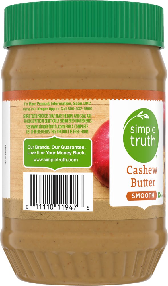 slide 4 of 4, Simple Truth Smooth Cashew Butter, 16 oz