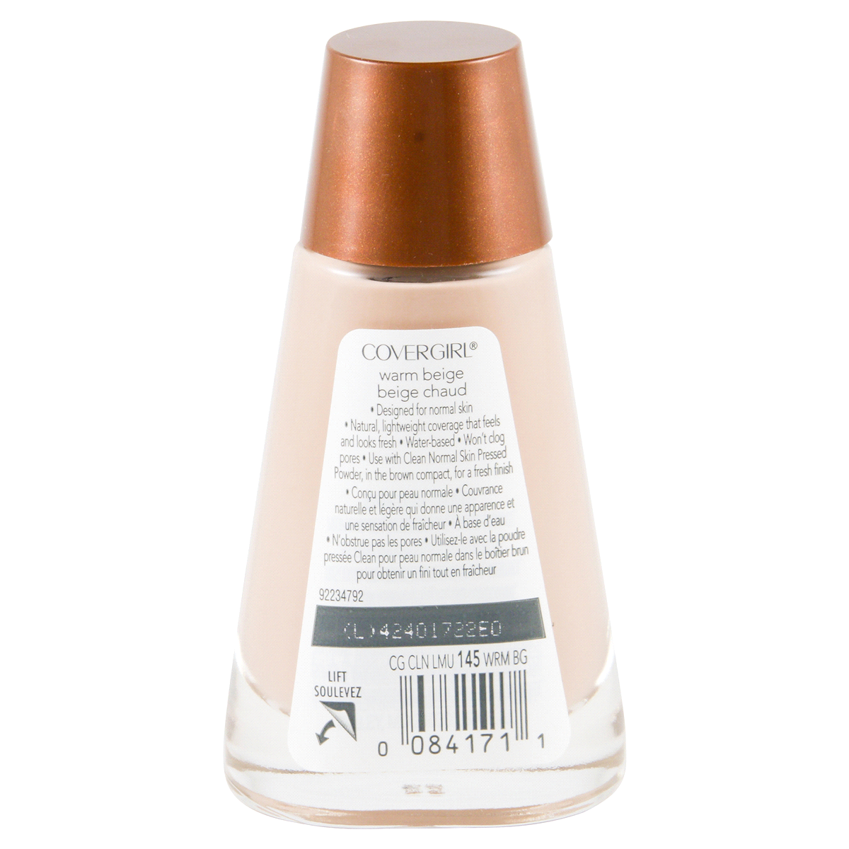 slide 2 of 2, Covergirl Clean Liquid Makeup, Warm Beige 145, 1 oz