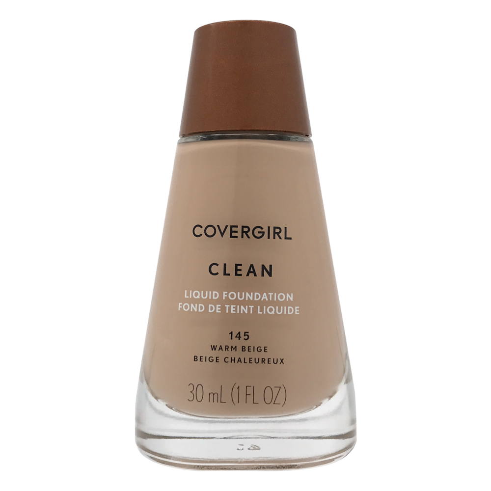 slide 1 of 2, Covergirl Clean Liquid Makeup, Warm Beige 145, 1 oz