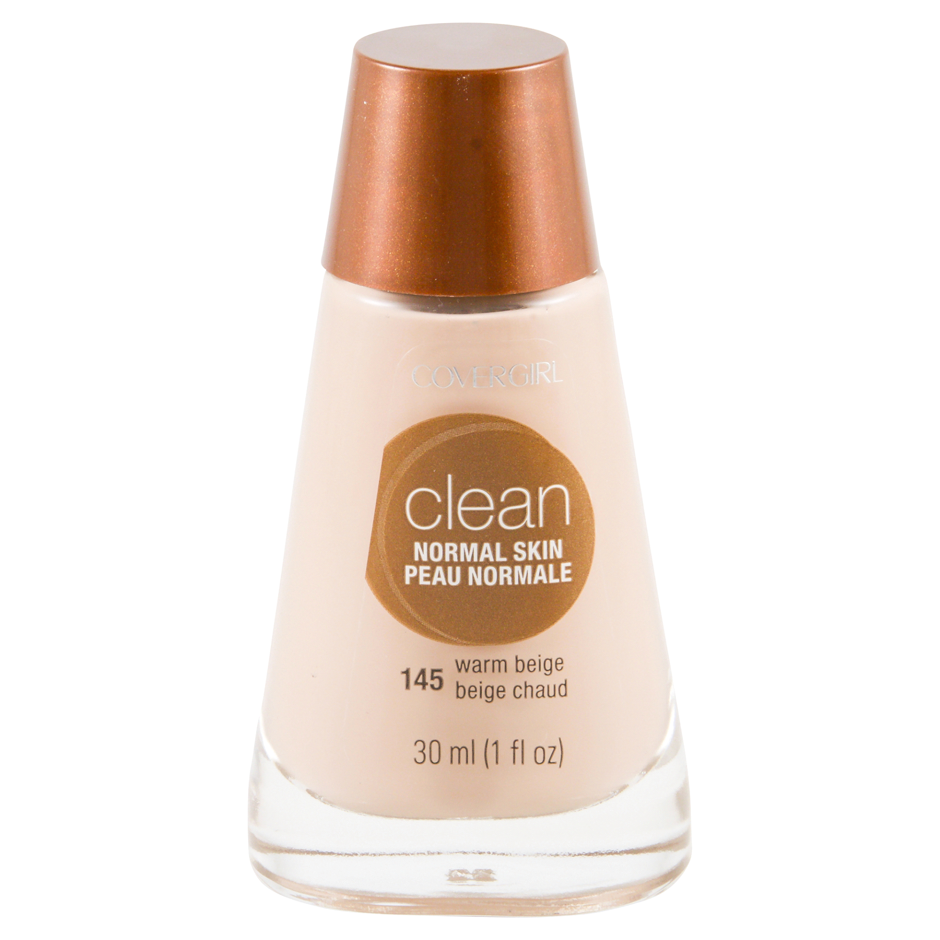 slide 1 of 1, Covergirl Clean Liquid Makeup, Warm Beige 145, 1 oz