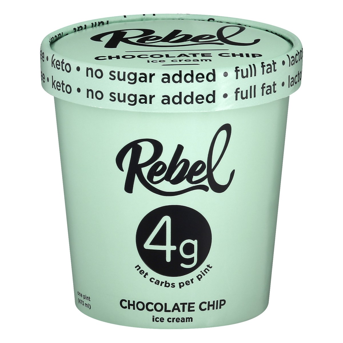 slide 5 of 13, Rebel Chocolate Chip Ice Cream 1 pt, 1 pint