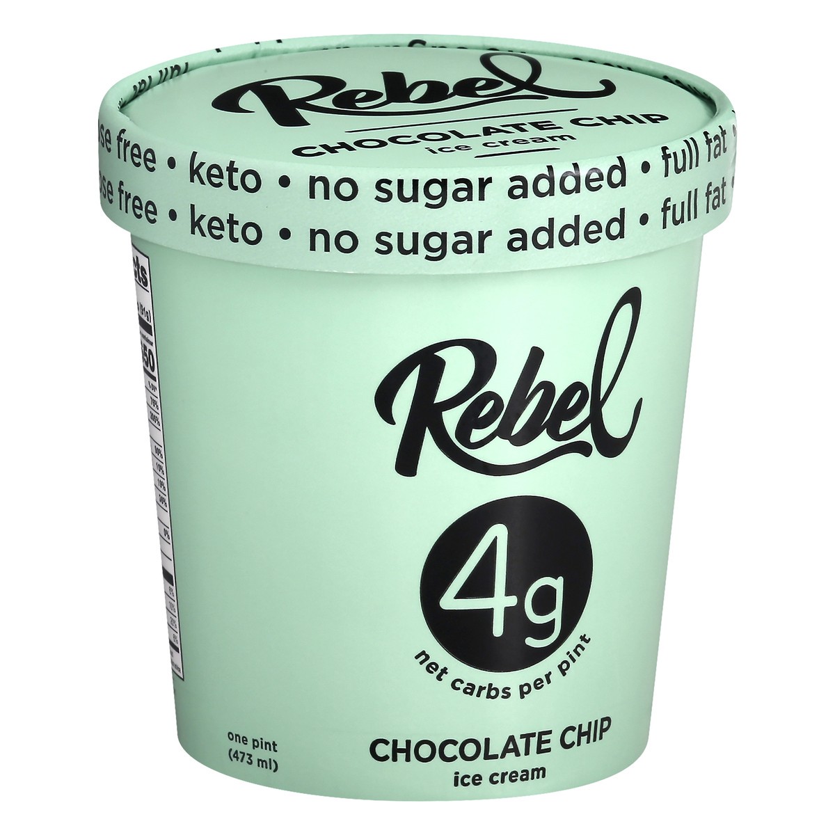 slide 13 of 13, Rebel Chocolate Chip Ice Cream 1 pt, 1 pint