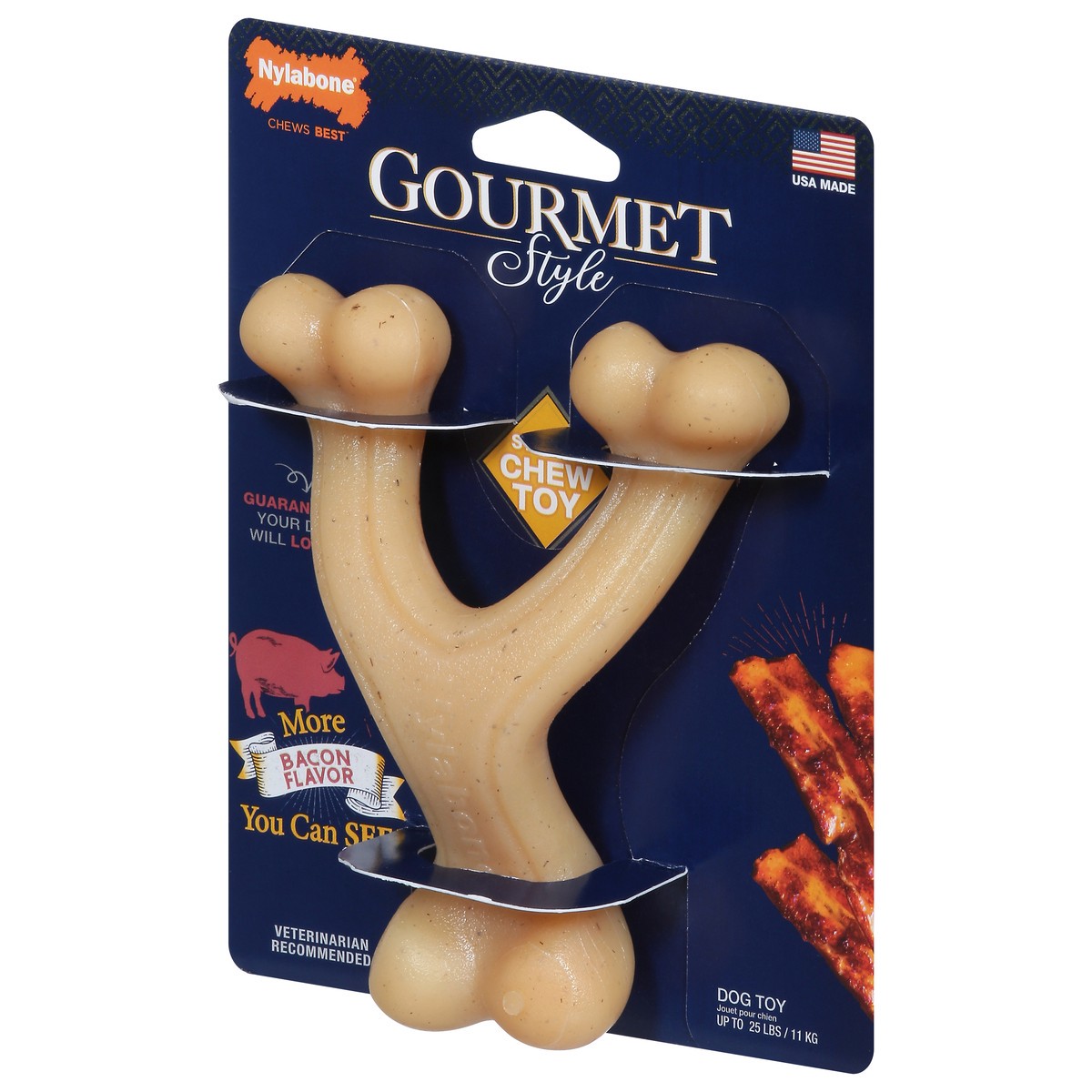 slide 3 of 9, Nylabone Gourmet Wishbone Sm - EA, 1 ct