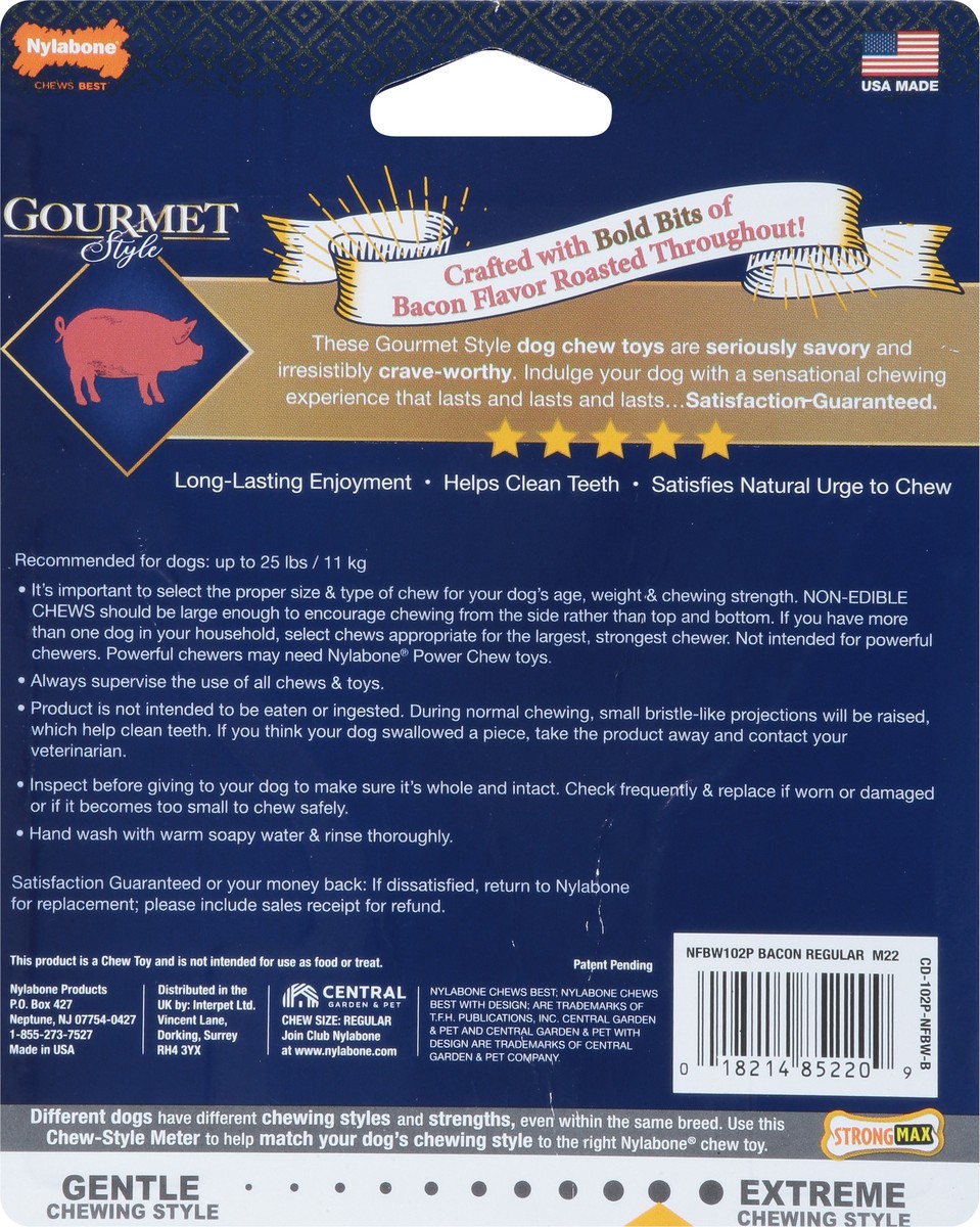 slide 4 of 9, Nylabone Gourmet Wishbone Sm - EA, 1 ct