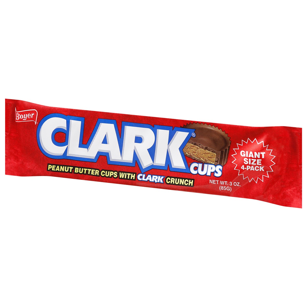 slide 5 of 9, Clark Cups Giant Size 4-Pack Peanut Butter Cups 3 oz, 1 ct