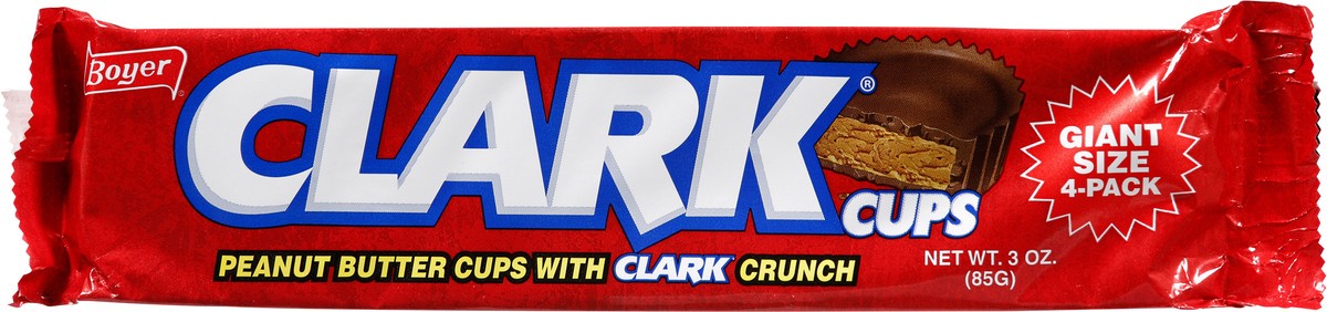 slide 4 of 9, Clark Cups Giant Size 4-Pack Peanut Butter Cups 3 oz, 1 ct