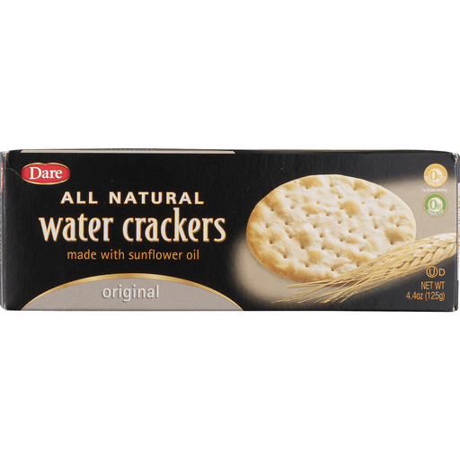 slide 4 of 9, Dare All Natural Original Water Crackers, 4.4 oz