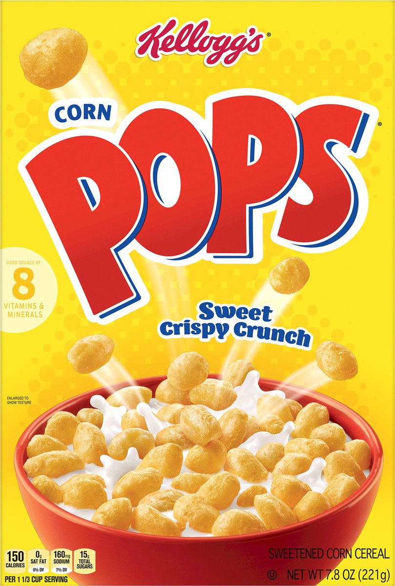 slide 4 of 8, Corn Pops Kellogg's Corn Pops Cold Breakfast Cereal Original, 7.8 oz, 7.8 oz