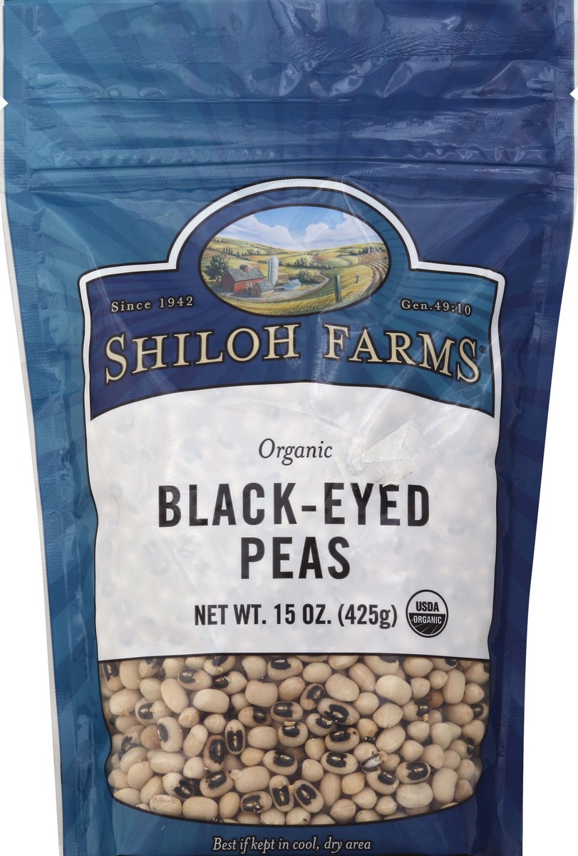 slide 1 of 1, Shiloh Farms Black Eyed Peas Org, 15 oz