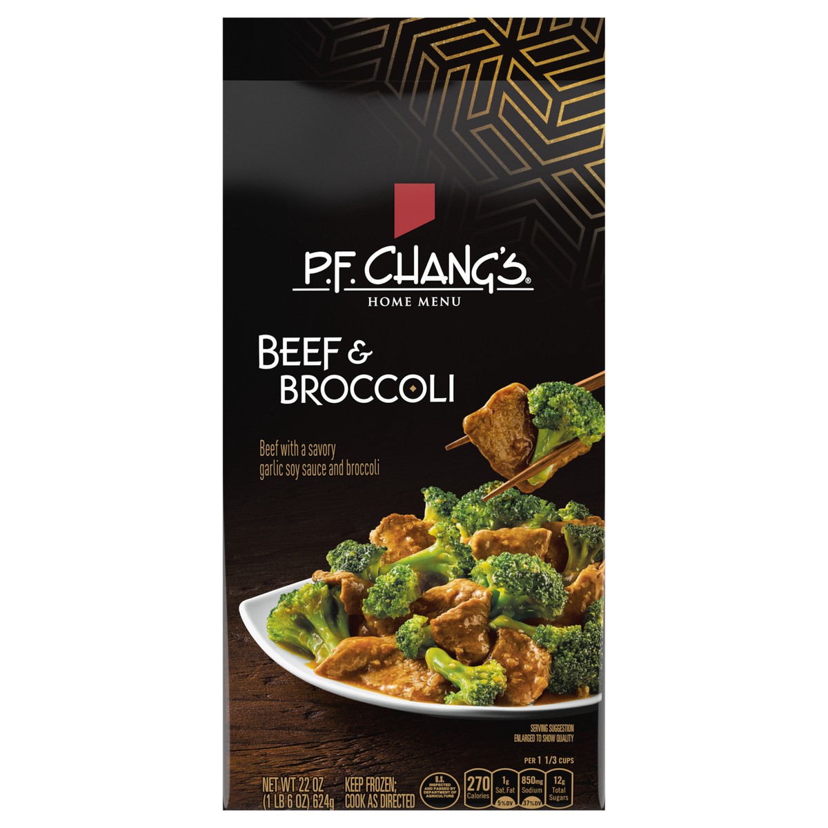 slide 1 of 5, P.F. Chang's Home Menu Beef with Broccoli Skillet Meal, Frozen Meal, 22 oz, 22 oz