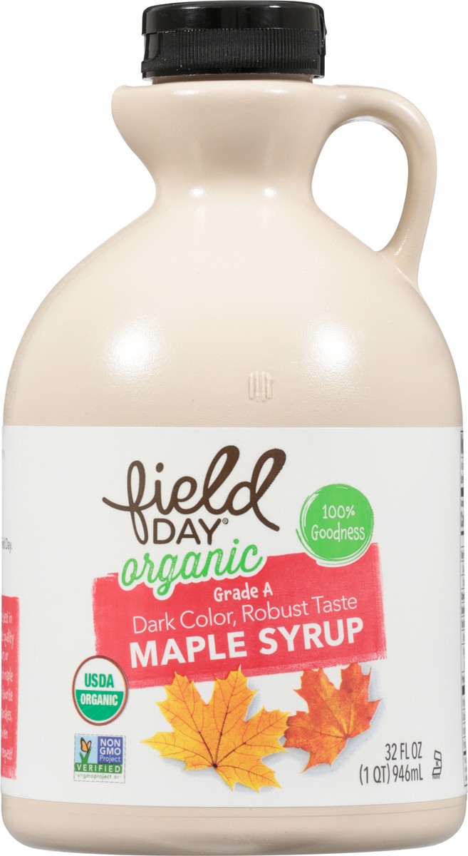 slide 13 of 14, Field Day Robust Taste Dark Color Organic Maple Syrup 32 fl oz, 32 fl oz