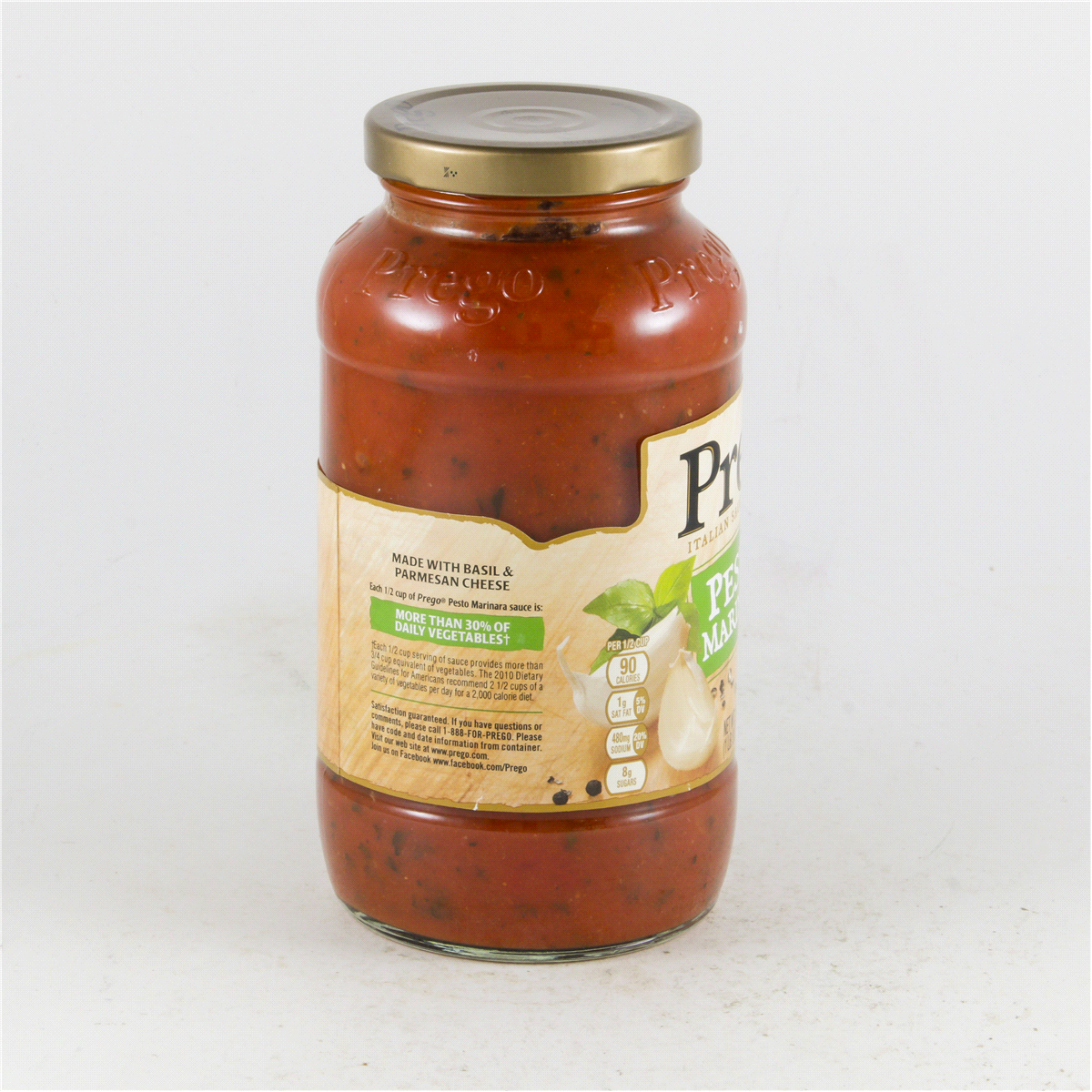 slide 5 of 5, Prego Pesto Marinara Italian Sauce, 24 oz