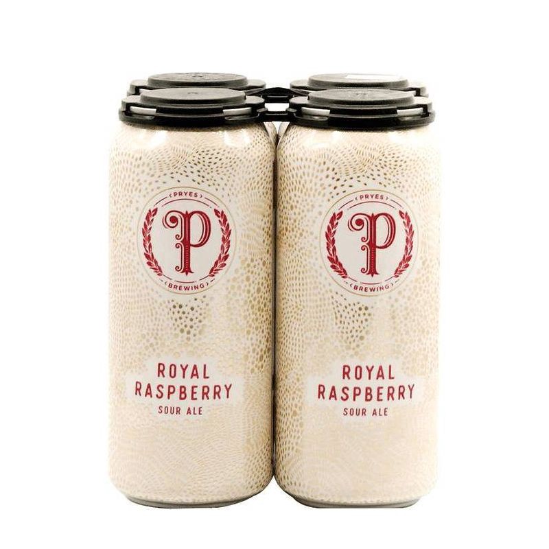 slide 1 of 1, Pryes Brewing Co. Pryes Brewing Royal Raspberry Sour Ale Beer- 4pk/16 fl oz Cans, 4 ct; 16 fl oz