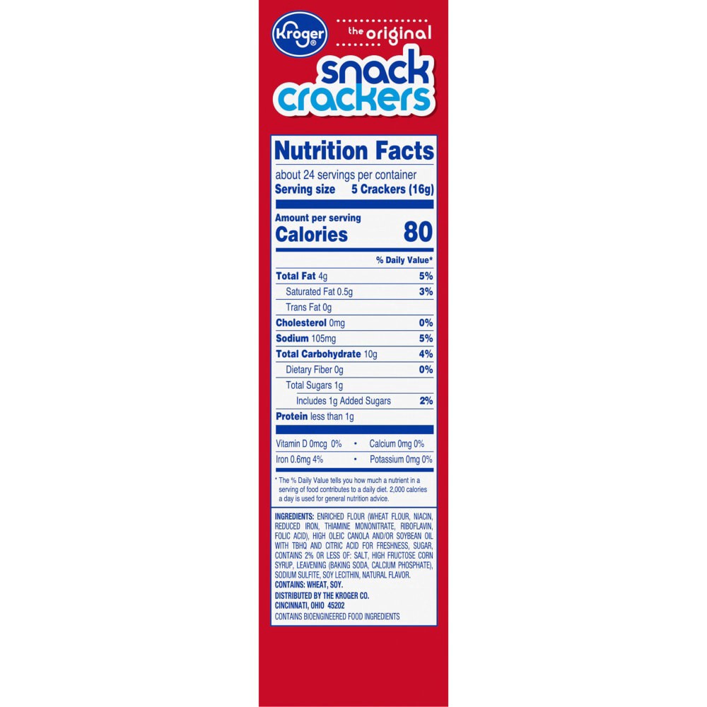 slide 4 of 4, Kroger Snack Original Crackers, 13.7 oz