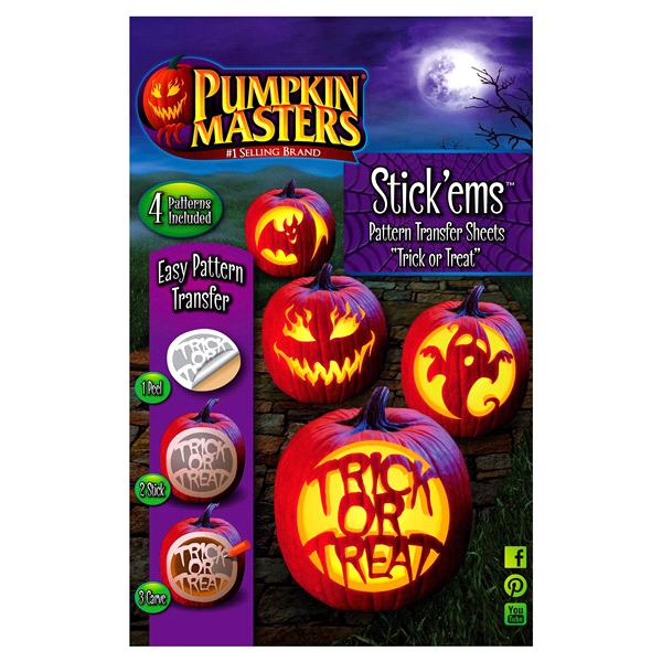 slide 1 of 1, Pumpkin Masters Trick or Treat Stickem Pattern Book, 1 ct