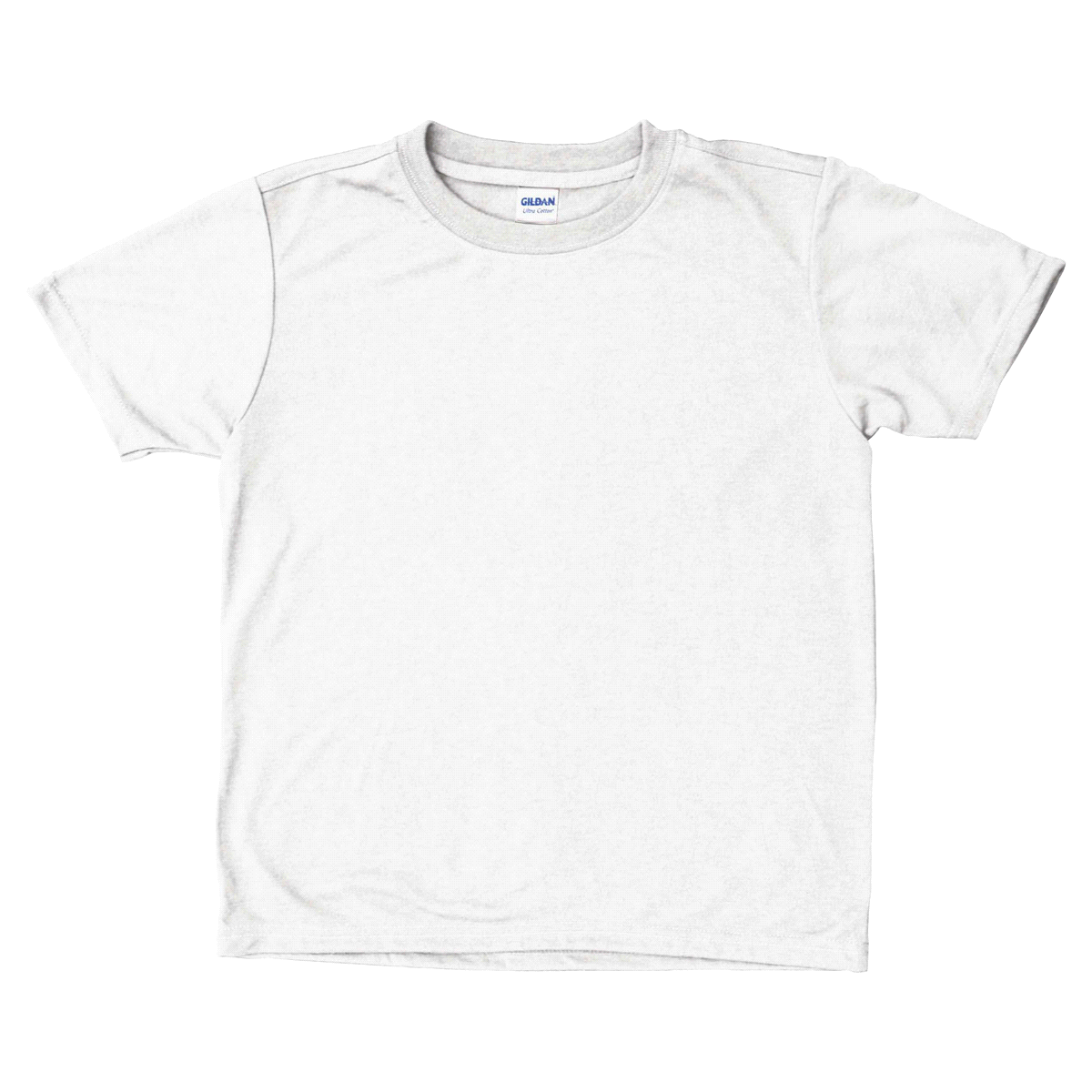 slide 1 of 1, Gildan Youth Short Sleeve T Crew White Medium, MED