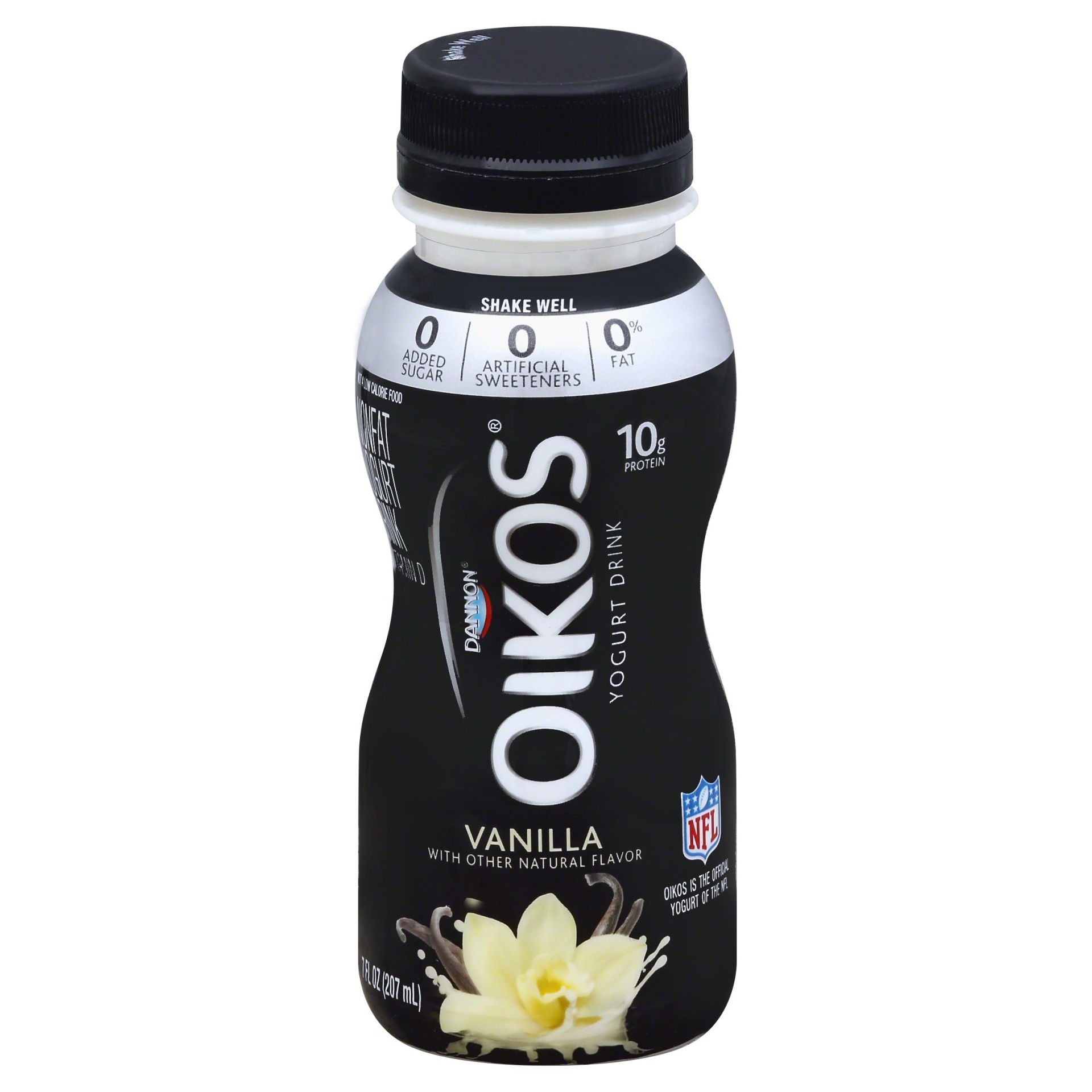 slide 1 of 4, Oikos Vanilla Nonfat Yogurt Drink, 7 fl oz