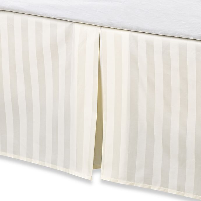 slide 1 of 1, Wamsutta 500-Thread-Count PimaCott Damask King Bed Skirt - Ivory, 1 ct