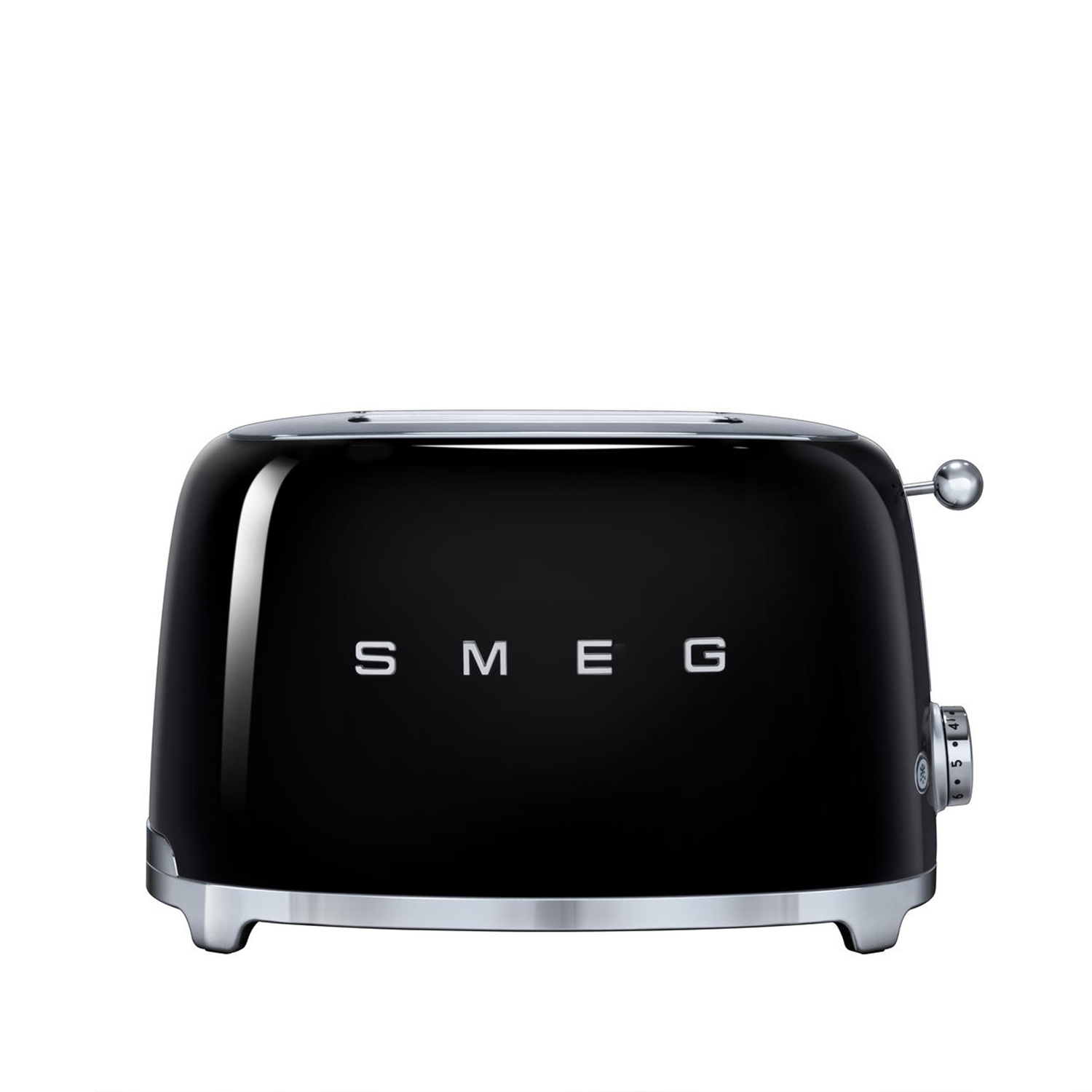 slide 1 of 1, SMEG 2-Slice Retro-Style Toaster, Black, 1 ct