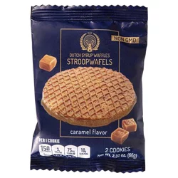 Dutch Syrup Waffle Company Dutch Syrup Waffles Stroopwafels Caramel Flavor Cookies