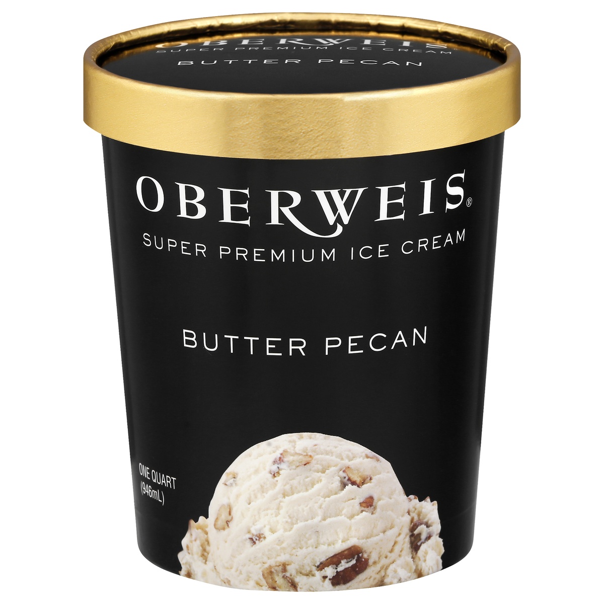 slide 1 of 1, Oberweis Butter Pecan Ice Cream, 32 oz