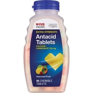 slide 1 of 1, CVS Health Antacid Tablets Extra Strength Assorted Fruit, 96 ct