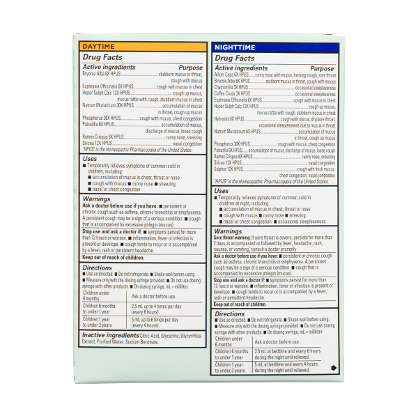slide 14 of 17, Hyland's Naturals Baby 6+ Months Daytime/Nighttime Mucus + Cold Relief Combo Pack 2 - 4 fl oz Bottles, 2 ct