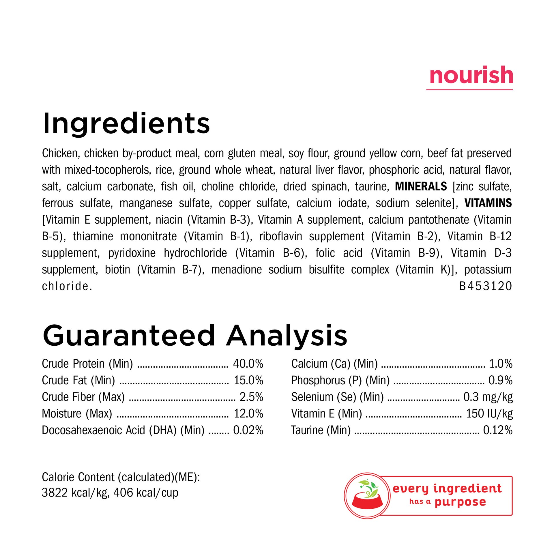 slide 3 of 9, Kitten Chow Purina Kitten Chow High Protein Cat Food Naturals with Added Vitamins, Minerals and Nutrients, 3.15 lb