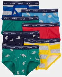 Carter's Boys 7-Pack Dinosaur Brief Underwear - Multi