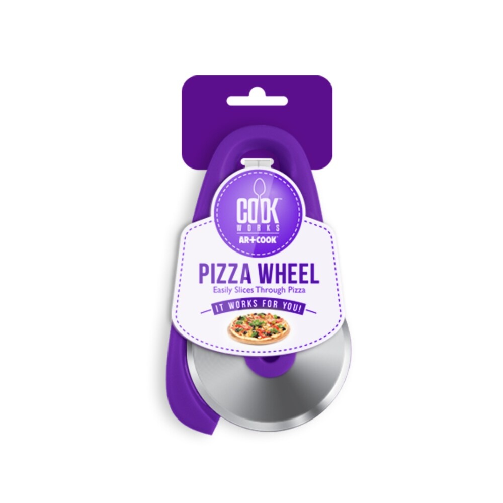 slide 1 of 1, Cook Works Mini Pizza Wheel - Purple, 1 ct