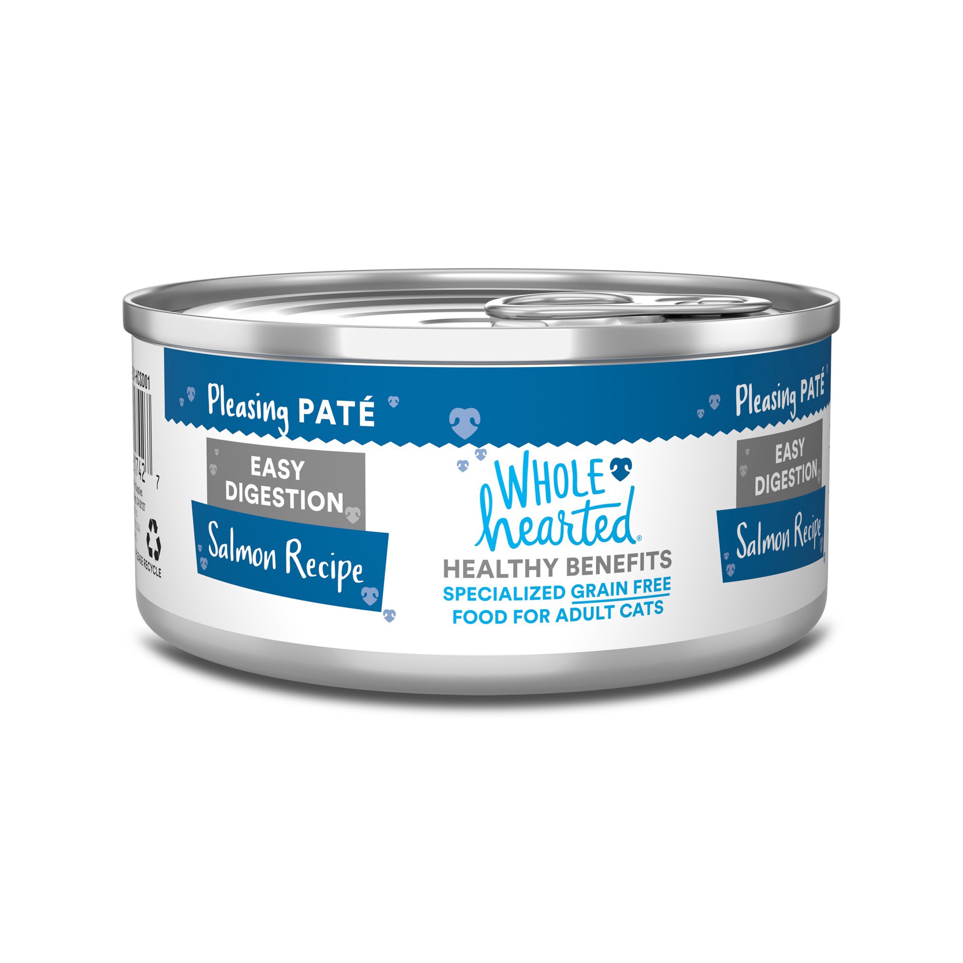 slide 1 of 1, WholeHearted Easy Digestion Salmon Recipe Adult Wet Cat Food, 5.5 oz., 5.5 oz
