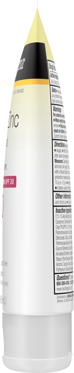 slide 8 of 9, Neutrogena Sheer Zinc Dry-Touch Sunscreen SPF 30, 3 fl oz