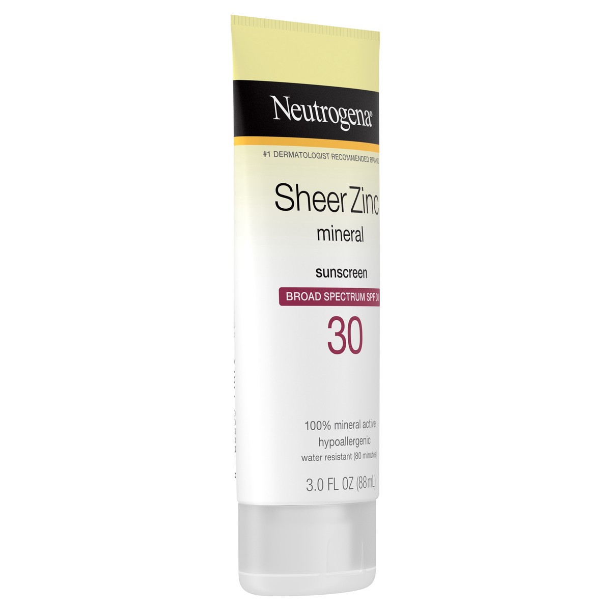 slide 3 of 9, Neutrogena Sheer Zinc Dry-Touch Sunscreen SPF 30, 3 fl oz