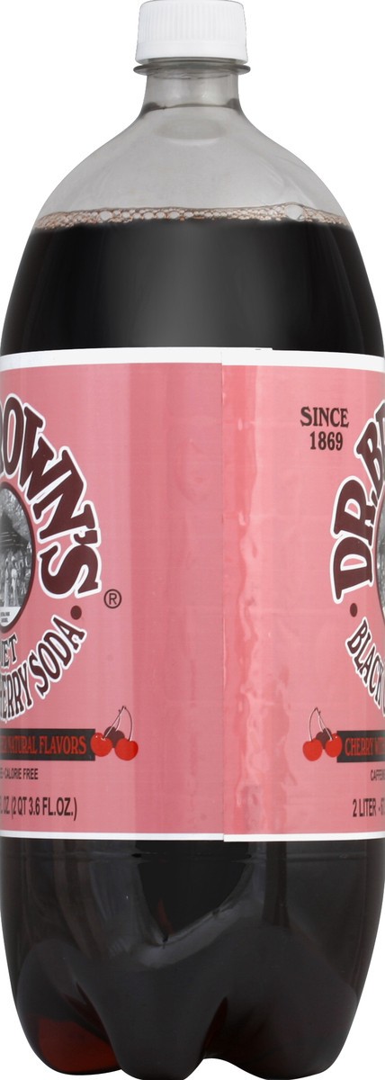 slide 3 of 4, Dr. Brown's Diet Black Cherry Soda - 2 liter, 2 liter