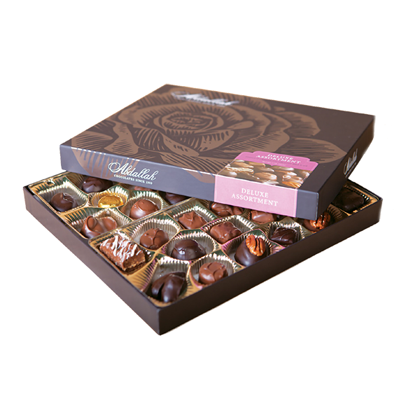 slide 1 of 1, Abdallah Candies Chocolate Deluxe Assortment Gift Box, 15 oz