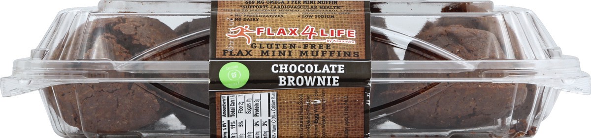 slide 3 of 4, Flax4Life Flax Chocolate Brownies 12 ea, 12 ct