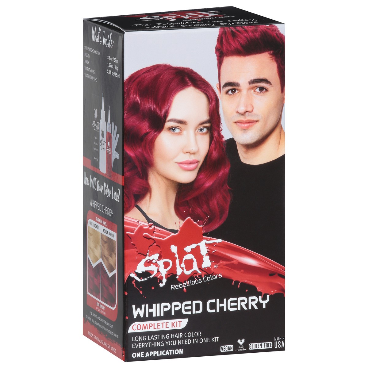 slide 13 of 13, Splat Rebellious Colors Whipped Cherry Complete Kit Hair Color 1 ea, 1 ct