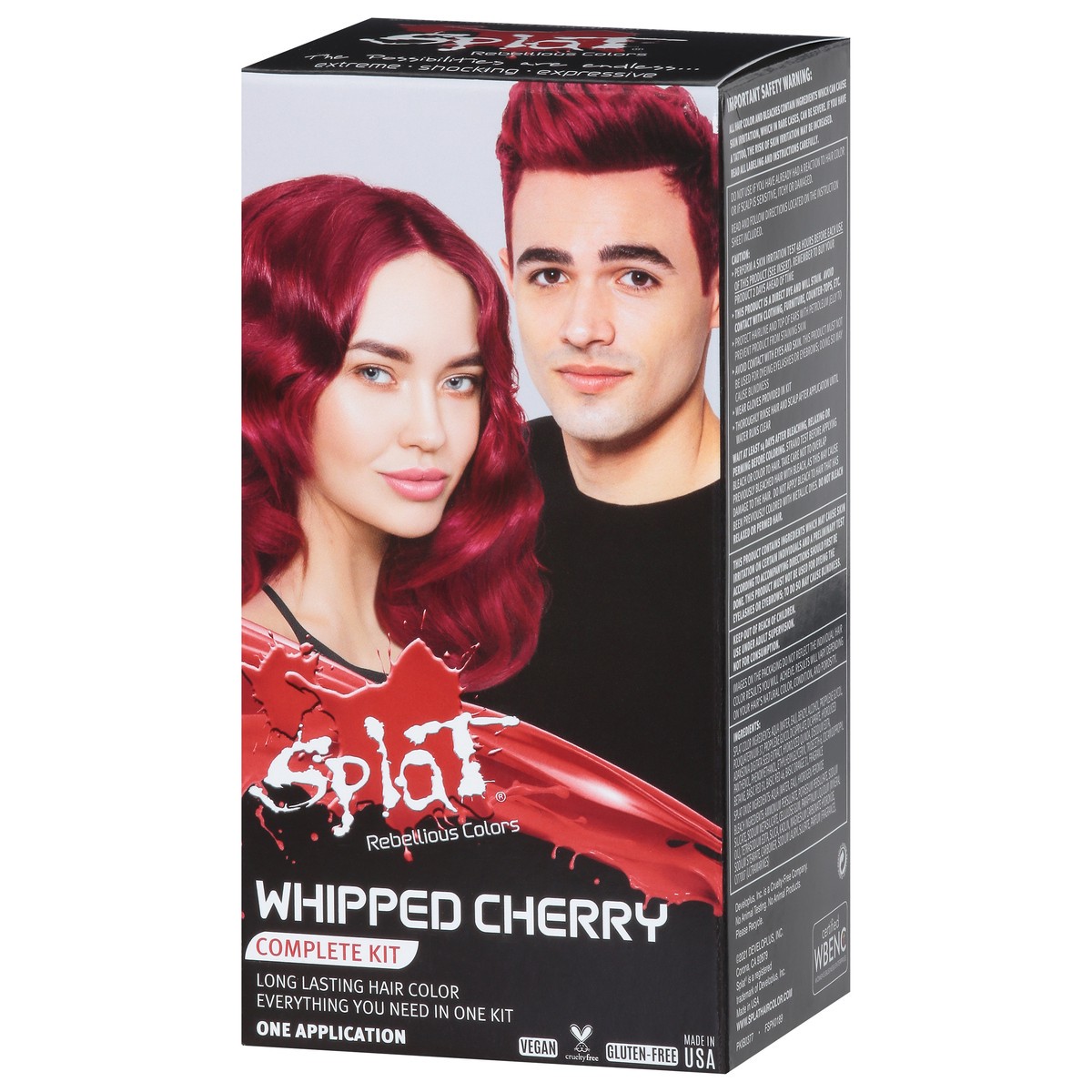 slide 10 of 13, Splat Rebellious Colors Whipped Cherry Complete Kit Hair Color 1 ea, 1 ct