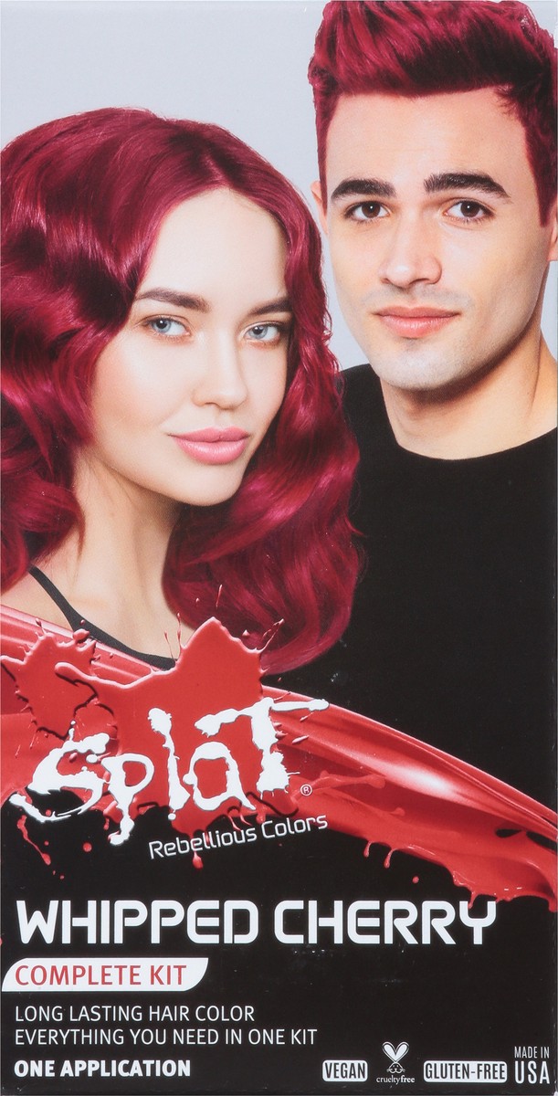 slide 2 of 13, Splat Rebellious Colors Whipped Cherry Complete Kit Hair Color 1 ea, 1 ct