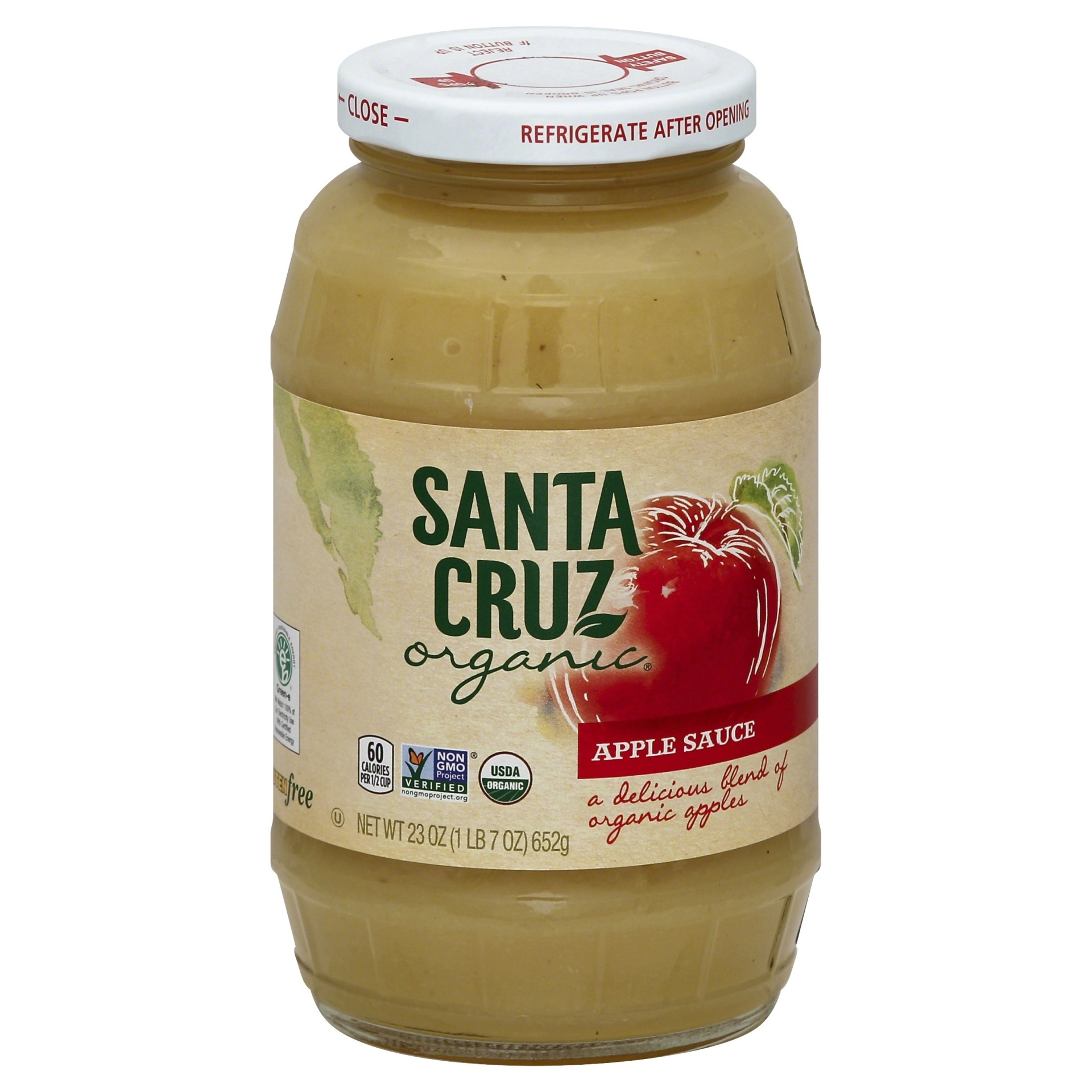 slide 1 of 1, Santa Cruz Organic Applesauce, 23 oz