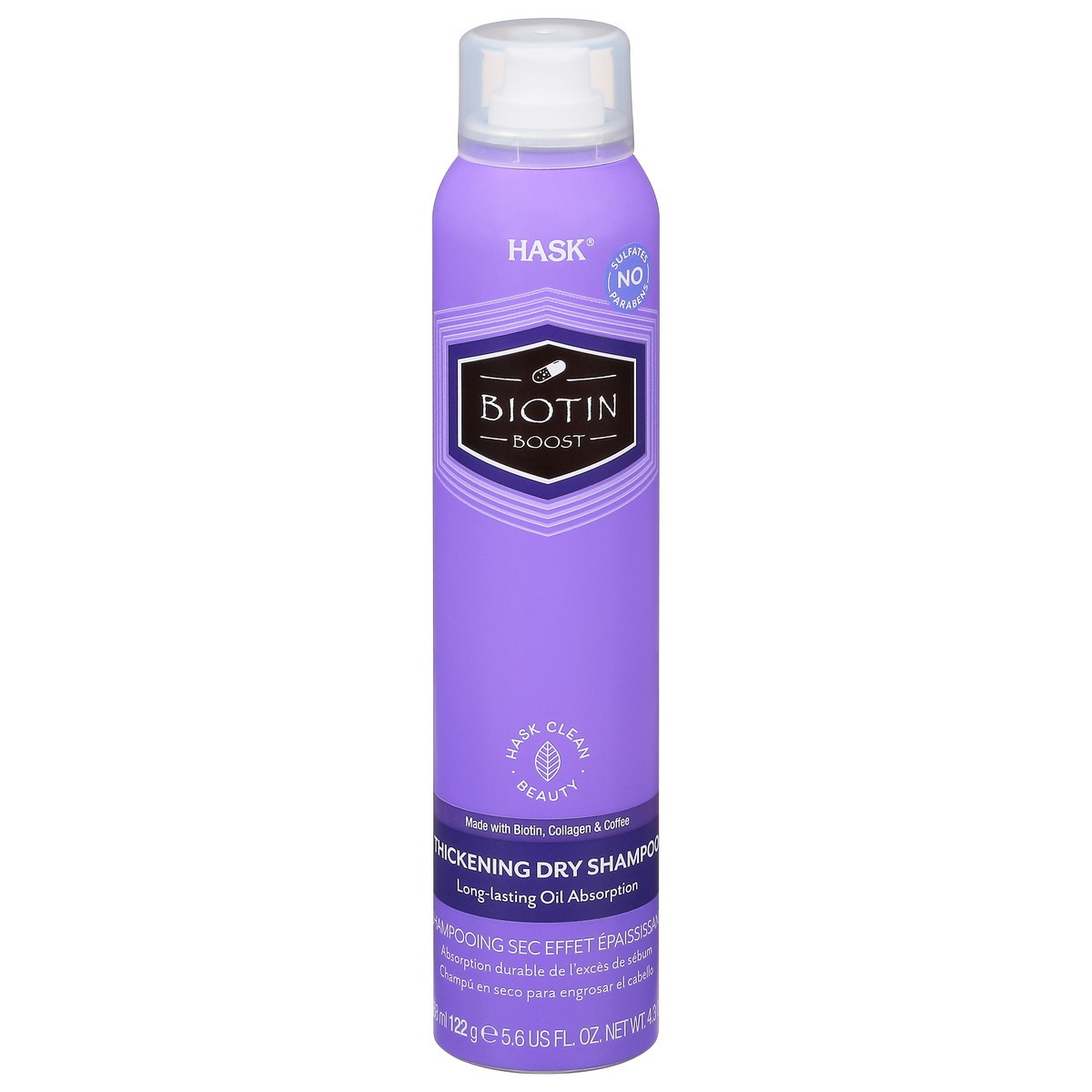 slide 9 of 13, Hask Biotin Boost Thickening Dry Shampoo 5.6 fl oz, 6.5 fl oz