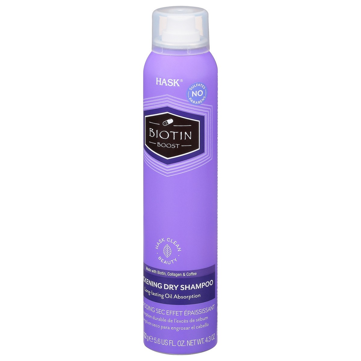 slide 2 of 13, Hask Biotin Boost Thickening Dry Shampoo 5.6 fl oz, 6.5 fl oz