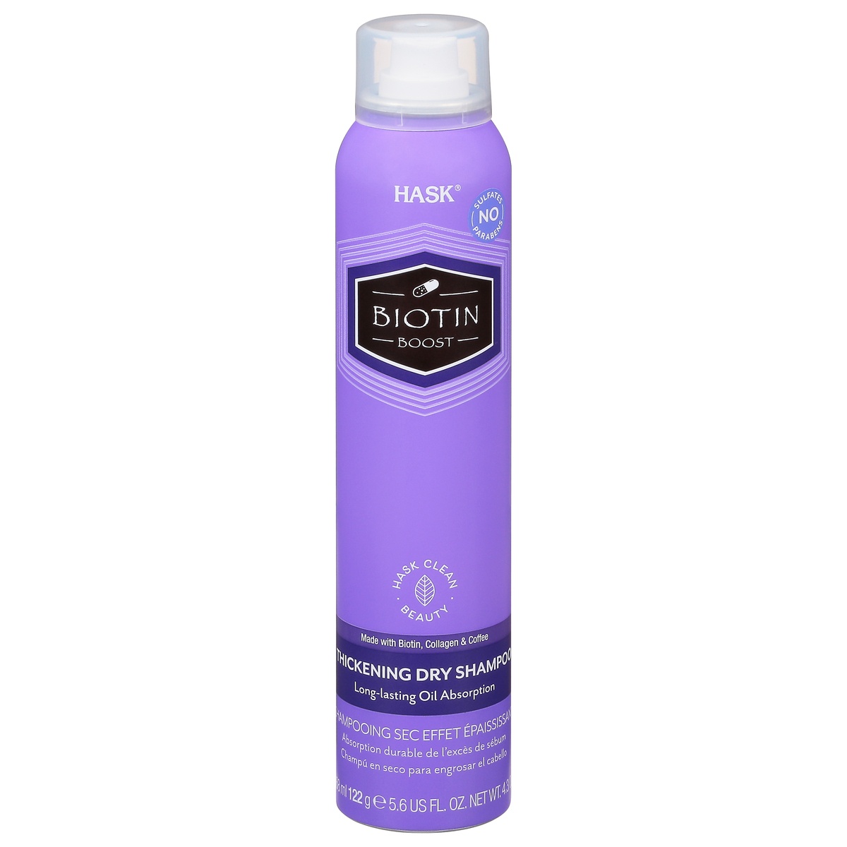 slide 1 of 1, Hask Biotin Boost Thickening Dry Shampoo, 6.5 fl oz